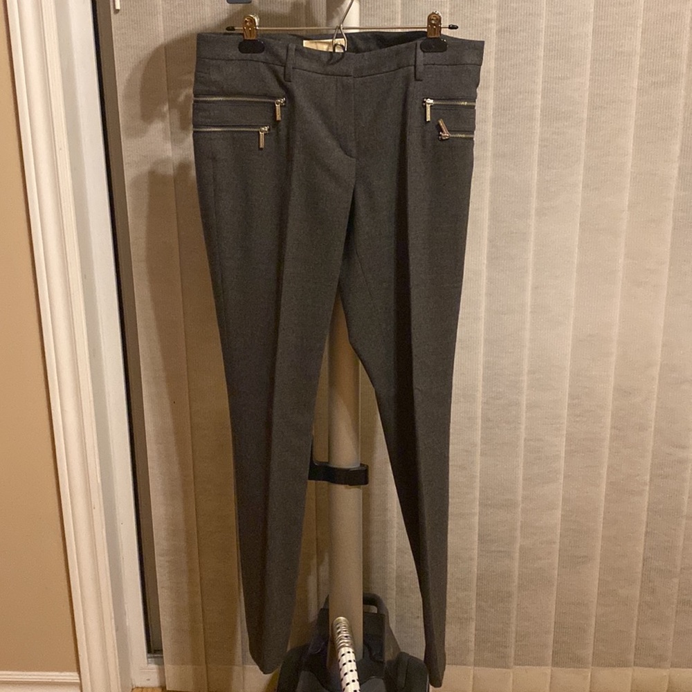 Michael Kors wool pants with wrap around zipper.